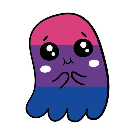 Check out this awesome 'Bi+Ghost' design on @TeePublic! Never Wrong, So Cute, T Shirts, Purple, Blue, Design