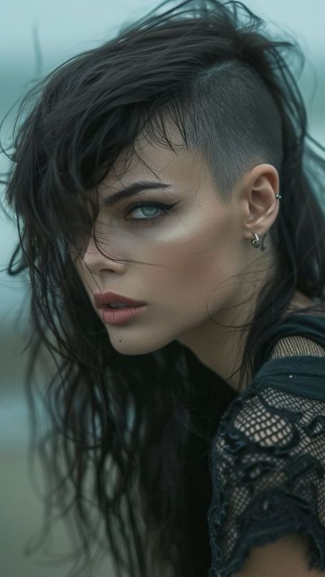 #BEAUTY, #RELATIONSHIPS #Fashion #Animals #Outfits #Winter Outfits #Animals Shaved Side, Shaved Side Hairstyles, Portrait Reference, Side Hairstyles, Edgy Short Hair, Shaved Head, Fete Anime, Portrait Ideas, Hair Reference