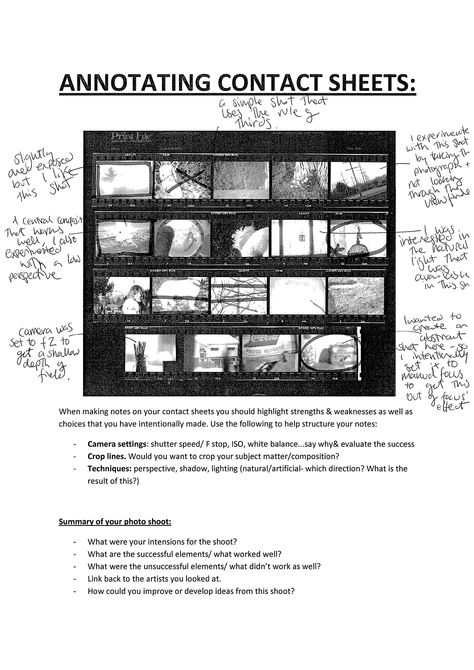 contact sheet annotation Annotating Contact Sheets, Photography Contact Sheet Gcse, Art Gcse Contact Sheet, Annotating Photography, Contact Sheets Photography, Contact Sheet Photography Sketchbook, Contact Sheet Sketchbook, Photography Contact Sheet, Photoshoot Plan Sketchbook