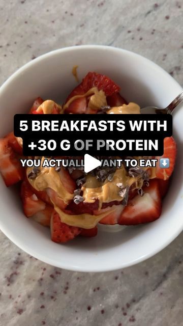 Reilly Beatty MS, RD, CSSD | Let me know which protein packed breakfast you are having to build muscle mass this week!  1. Greek Yogurt Bowl: ~ 32g protein  - 1 cup of... | Instagram 20 Grams Protein Breakfast, 40 Gram Protein Breakfast, 30 Gram Of Protein Breakfasts, Breakfasts With 30 Grams Of Protein, No Egg High Protein Breakfast, Protien Meals Simple Breakfast, 30 Grams Of Protein Breakfast, Protein Yogurt Bowls, Omelette Toast