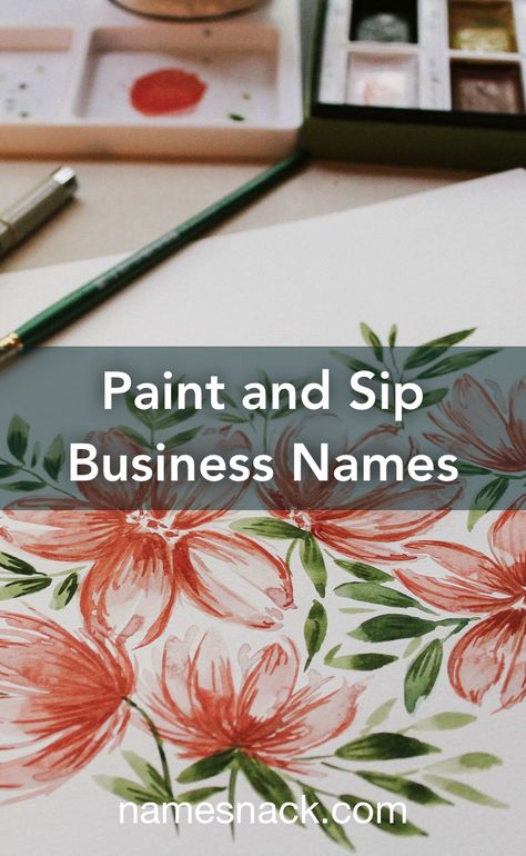 Paint And Sip Business Ideas, Art Class Names Ideas, Creative Names For Art Business, Paint And Sip Business, Art Lounge, Paint Program, Color Lessons, Free Logos, Choosing Paint