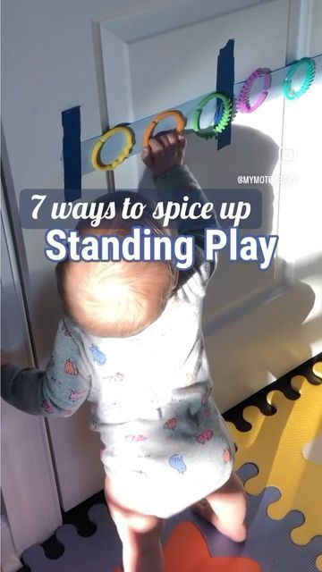 Baby to Toddler Play & Development on Instagram: "Baby love standing? Try these play ideas for your little! Follow @mymotorbaby for more! Please supervise all activities for mouthing Drop your questions 👇🏼" Nanny Activities, Classroom Lesson Plans, Baby Learning Activities, Gross Motor Activities, Baby Planning, Toddler Play, Instagram Baby, Play Ideas, Baby Time