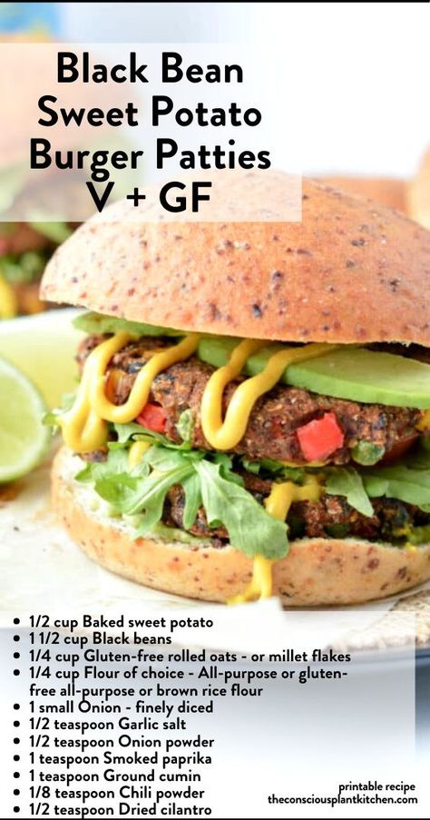 Sweet Potato Burger, Black Bean Burger Recipe Easy, Black Bean Burger, Sweet Potato Black Bean Burger, Sweet Potato Black Bean Burgers, Gluten Free Black Bean Burgers, Sweet Potato Bean Burger, Healthy Black Bean Burger, Best Vegan Burger Recipe