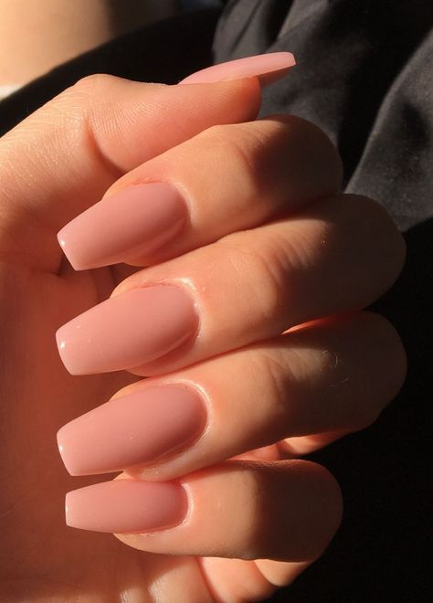 Balerina Nature Nails, Small Coffin Nail Ideas, Plain Nails Ideas, Nude Pink Acrylic Nails, Rounded Square Nails, Royal Blue And Silver Nails, Basic Nail, Blue And Silver Nails, Art 101