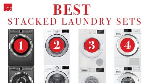 Washer Dryer Laundry Room, Best Washer Dryer, Stacked Laundry, Compact Washer And Dryer, Stackable Laundry, Washers And Dryers, Washer Dryer Set, Compact Laundry, Stackable Washer And Dryer