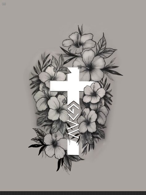 Flower Sleeve Tattoo With Words, Shoulder Tattoos For Women Cross, Biblical Arm Sleeve Tattoo Women, Cross Country Tattoo Ideas, Meaningful Hip Tattoos Women, Thigh Tattoos Women Christian, Hard Fought Hallelujah Tattoo, Leg Tattoos Women Knee, Gods Will Tattoo