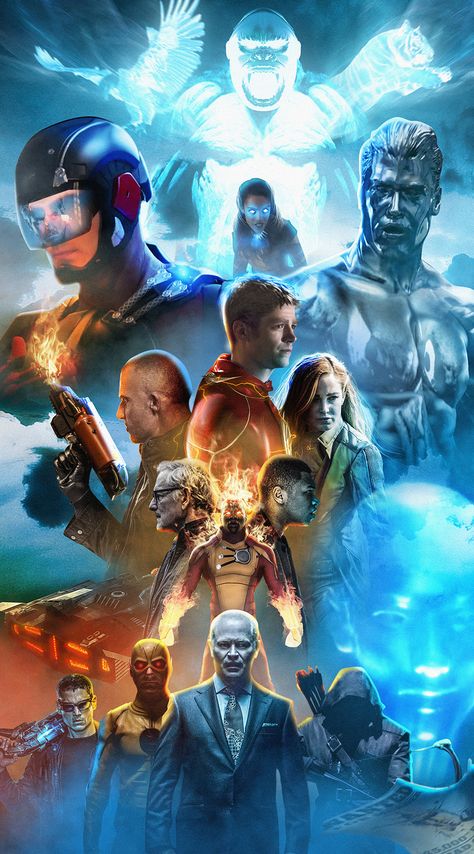 Styled Legends Of Tomorrow Poster by Bosslogic on ArtStation at https://www.artstation.com/artwork/5bnaE Legends Of Tommorow, Superhero Shows, Dc Tv Shows, Legends Of Tomorrow, Univers Dc, Supergirl And Flash, Dc Legends Of Tomorrow, Dc Movies, Marvel Vs