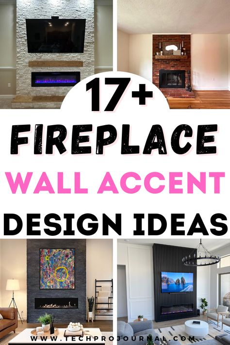 Today I’m sharing some fireplace wall accent design ideas to enhance your room and make it stand out. If you’re looking for ways to create a cozy focal point in your living space, these fireplace wall accent design ideas will inspire you to bring warmth and style into any room. Fireplace Same Colour As Wall, Fireplace Wall Tile Floor To Ceiling, Accent Wall Around Fireplace, Dark Fireplace Wall, Fireplace Accent Wall Ideas, Fireplace Wall Design, Accent Wall Fireplace, Tiled Fireplace Wall, Fireplace Accent Wall