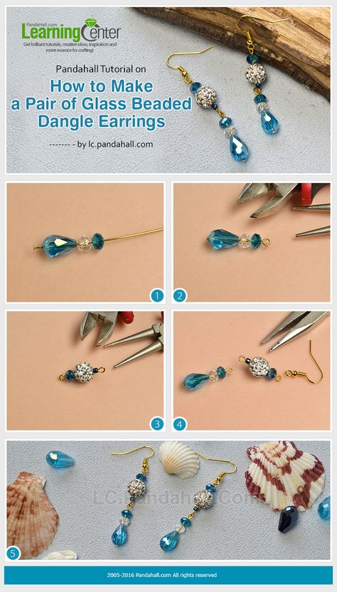 Make Earrings, Jewelry Making Tutorials, Old Jewelry, Beaded Dangle Earrings, Jewelry Repair, Diy Schmuck, Bijoux Diy, Precious Jewelry, Beaded Jewelry Diy