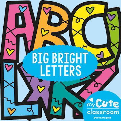 Printable Bulletin Board Letters | From the Pond Letters For Bulletin Boards, Classroom Organizer, Classy Fonts, Library Bulletin Boards, From The Pond, Classroom Makeover, Printable Classroom Decor, Alphabet Templates, Free Printable Letters