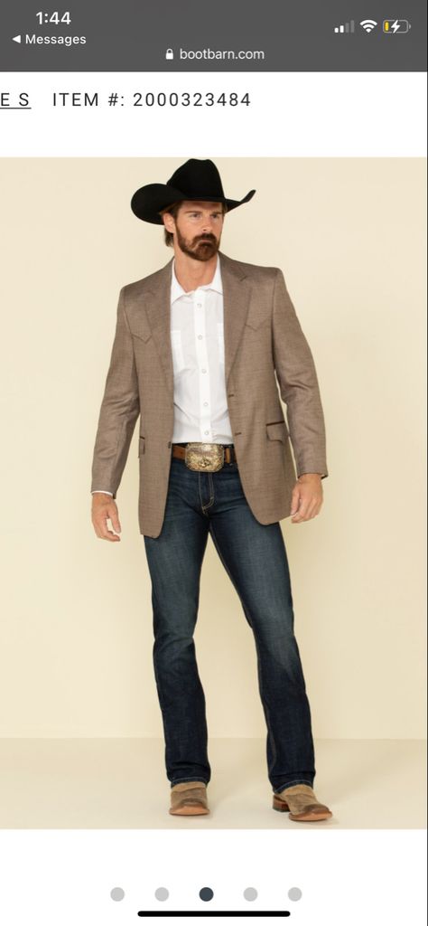 Mens Western Outfits, Cowboy Wedding Attire, Country Wedding Attire, Western Formal Wear, Western Sport Coat, Cowboy Outfit For Men, Sport Coat Outfit, Cowboy Suit, Cowboy Boot Outfits