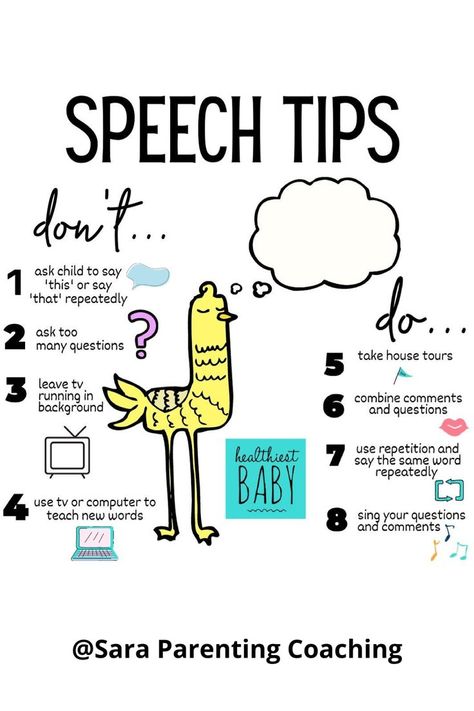 ⁣☞ Speaking slower, using higher highs and lower lows appears to be beneficial. Use proper words and grammar with a different cadence.⁣ ⁣ ☞ This way of talking is referred to as parentese which can be boiled down to: using a higher pitch, use higher highs and lower lows and make happy, excited sounds. Speak slower so the little guy has a chance to respond.⁣ ⁣ 𝙄 𝙩𝙝𝙞𝙣𝙠 𝙩𝙝𝙞𝙨 𝙞𝙨 𝙝𝙤𝙬 𝙬𝙚 𝙣𝙖𝙩𝙪𝙧𝙖𝙡𝙡𝙮 𝙨𝙥𝙚𝙖𝙠 𝙩𝙤 𝙖 𝙗𝙖𝙗𝙮. 𝙒𝙝𝙖𝙩 𝙙𝙤 𝙮𝙤𝙪 𝙩𝙝𝙞𝙣𝙠?⁣ Speech Tips, Make Happy, New Words, Grammar, High & Low, You Think, Coaching, Singing, For Kids