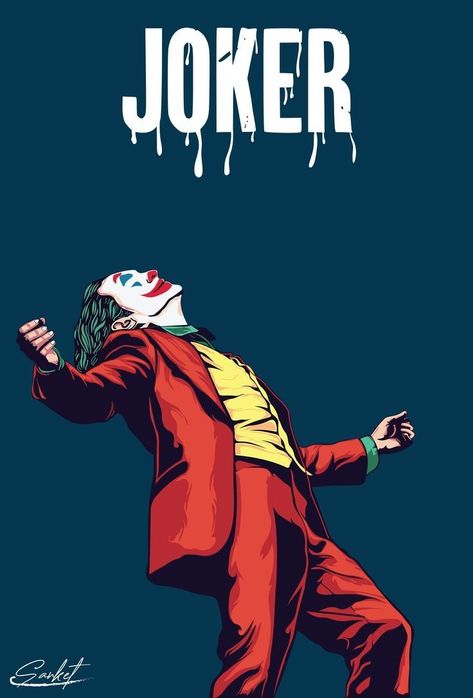 Joker Vector Art, Der Joker, Swag Quotes, Image Film, Shadow The Hedgehog, Sticker Design, Vector Art, Phone Wallpaper, Batman