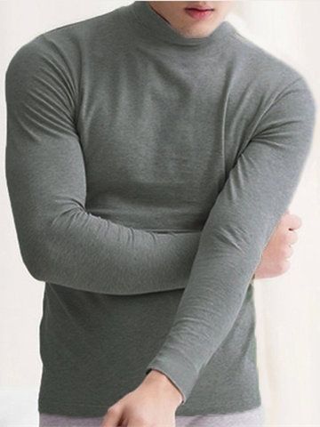 Your friend shared a fashion website for you and give you up to 20% off coupons! Claim it now.【Mens Half Turtleneck Slim Warm Long Sleeve Solid Color T-Shirt】 SKU:SKUA77444 https://newchic.app.link/UVvUHMZModb Comfort Gray, Mens Thermals, 45 Years, Plain Shirts, Sleek Fashion, Red Light, Fashion Styles, High Collar, Shirt Online