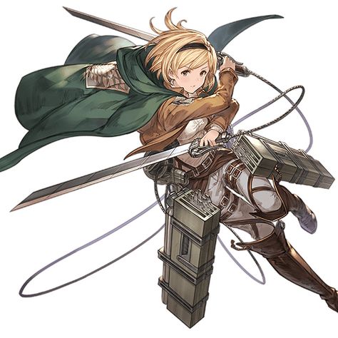 Dual Wielding Swords Pose, Dual Wielding Pose Reference, Titan Oc, Dual Swords, Aot Oc, Action Pose Reference, Survey Corps, Titans Anime, Attack On Titan Fanart