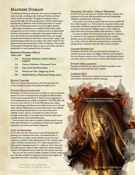 Cleric Domains, Cleric Dnd, Dnd Subclasses, Homebrew Classes, Dnd Cleric, Dungeons And Dragons Rules, Dnd Homebrew, D D Classes, Dnd Races