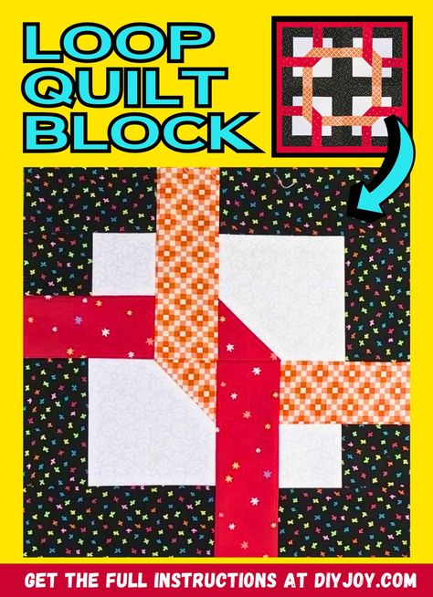 How To Make Loop The Loop Jelly Roll Quilt Block Loop The Loop Quilt Pattern, Jelly Roll Quilt, Opposite Colors, Infinity Knot, Jellyroll Quilts, Quilt Block Tutorial, Rope Twist, Quilt Block Pattern, Jelly Roll