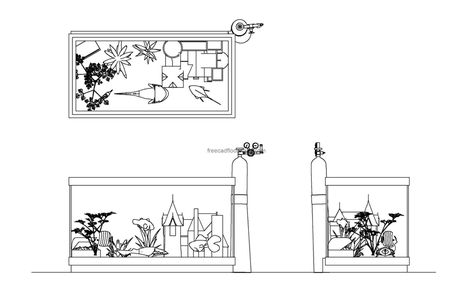 aquarium min scaled Aquarium Floor, Pool Houses Plans, Floor Plan Symbols, House Plans Design, Floor Plans House, One Storey House, Swimming Pool House, Courtyard House Plans, 2 Bedroom House Plans