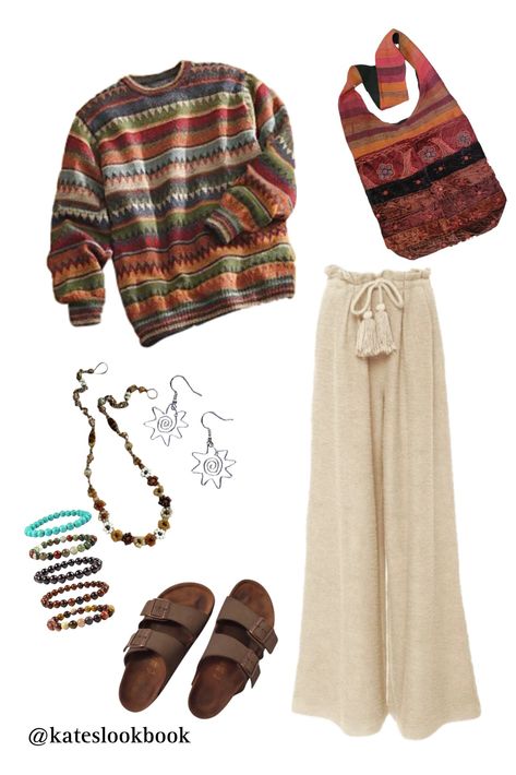 Winter Outfits Bohemian, Warm Hippie Outfits, Comfy Hippie Outfit, Hippie Winter Outfits Bohemian, Comfy Boho Outfits, Winter Hippie Outfits Boho, Hippie Fall Outfits, Corporate Hippie, Indie Hippie Outfits