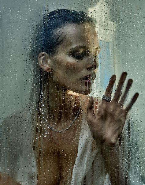 Chris Colls, Edita Vilkeviciute, Bouidor Photography, Porter Magazine, Bath Photography, Water Shoot, Photoshoot Concept, Studio Shoot, Creative Portraits