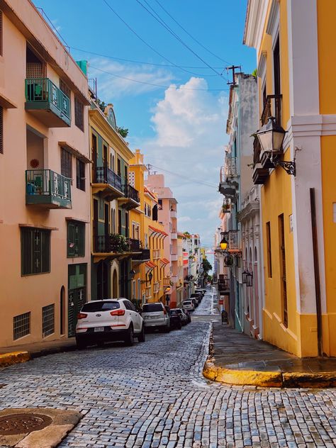 vibrant neighborhood in old san juan puerto rico #travel #puertorico #oldsanjuan #visitpuertorico #PR Condado Puerto Rico, Puerto Rico Beaches Photography, Puerto Rico 1950, Old San Juan Puerto Rico, Old San Juan Puerto Rico Pictures, Old Town San Juan Puerto Rico, Old San Juan Puerto Rico Houses, Old San Juan, Puerto Rico Trip