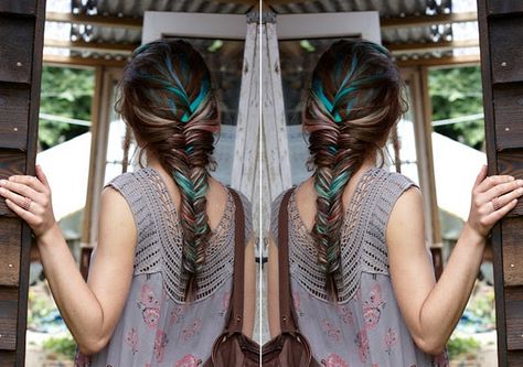 Fishtail Braid, Brown Hair With Highlights, Boho Hairstyles, Fish Tail Braid, Hair Envy, Great Hair, Hair Dos, Hair Highlights, Pretty Hairstyles