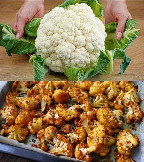 Crispy Oven-Baked Cauliflower Recipe - Dieter24 Oven Baked Cauliflower Recipes, Baked Cauliflower Recipes, Oven Baked Cauliflower, Baked Cauliflower Recipe, Irish Soda Bread Muffins, Creamy Mash, Mushroom Stroganoff, Cauliflower Recipe, Pecan Pie Bars