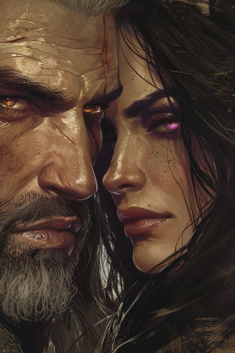 4k Black Wallpaper, Black Wallpaper 4k, Witcher Wallpaper, The Witcher Geralt, The Witcher Books, Witcher Art, Yennefer Of Vengerberg, Fantasy Couples, Geralt Of Rivia