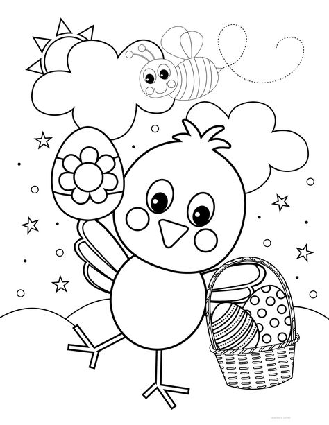 Free Easter coloring pages for kids! These coloring sheets are perfect for anyone who loves to color, including toddlers, preschoolers, older kids, and, yes, even adults. Easter Coloring Pictures, Easter Coloring Pages For Kids, Coloring Pages Easter, Egg Coloring Pages, Free Easter Coloring Pages, Easter Egg Coloring, Easter Kindergarten, Applique Towels, Egg Coloring