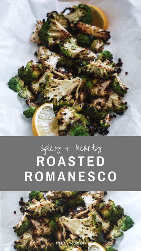 Horchata Latte, Romanesco Recipes, Roasted Romanesco, Romanesco Broccoli, Roasted Broccoli Recipe, Garlic And Olive Oil, Broccoli Recipe, Fit Food, Delicious Vegetables