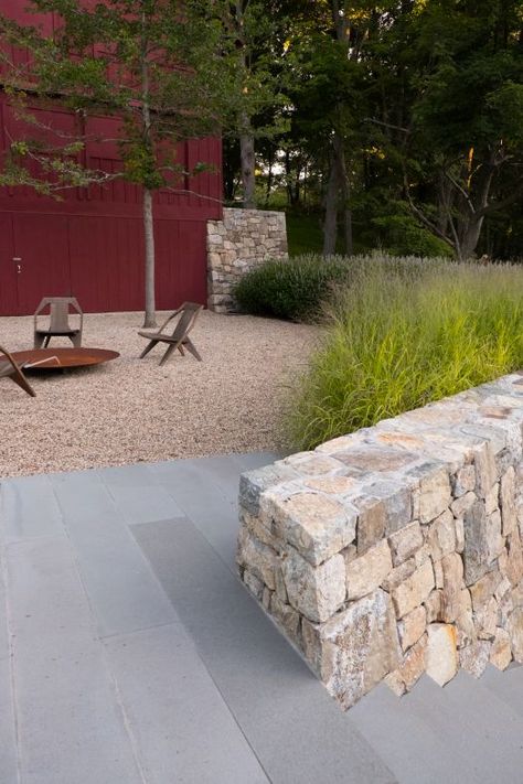 Hudson Highland Cottage | Nelson Byrd Woltz Highland Cottage, Planting Palette, Terrace Wall, Garden Design Ideas Inspiration, Tall Grasses, Farm Landscape, Gravel Garden, Wildflower Meadow, Landscape Elements