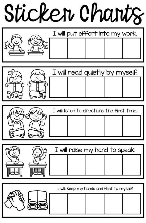 Sticker charts for positive behavior support | Sticker chart, School behavior chart, Posit… | School behavior chart, Kindergarten behavior, Classroom behavior chart Incentive Charts For Students, Timetable Ideas For Classroom, Behavior Charts For The Classroom, Behavior Worksheets, School Behavior Chart, Student Behavior Chart, Kindergarten Behavior, Classroom Behavior Chart, Preschool Behavior