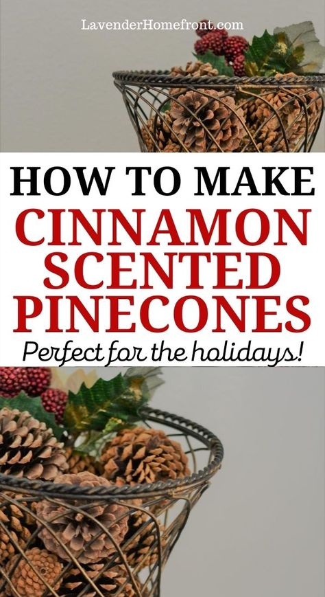 Cinnamon Scented Pinecones, Christmas Crafts Diy Kids, Scented Pine Cones, Christmas Crafts Diy Decoration, Diy Cinnamon, Scented Pinecones, Pinecone Crafts Christmas, Potpourri Recipes, Christmas Crafts Diy Projects