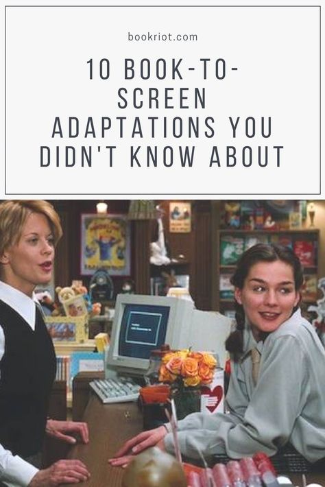 10 book-to-screen adaptations you didn't know about Best Fiction Books, Message Bible, Reading Humor, You've Got Mail, Movies Aesthetic, Ya Books, I Love Reading, Look Here, Reading List