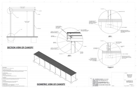 Covered Walkway Canopy Drawings | Specs for Canopies | Mitchell Metals Canopy Ideas Outdoor, Covered Walkway Architecture, Walkway Canopy, Outdoor Drawing, Canopy Walkway, Canopy Ideas, Canvas Canopy, Walkway Design, Covered Walkway