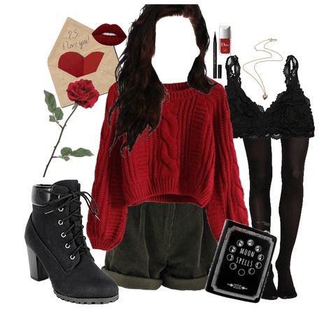 Cute Nerdy Outfits, Witchy Outfits, Nerdy Outfits, Witch Outfit, Future Outfit, Outfit Shoplook, Edgy Outfits, Character Outfits, Polyvore Outfits