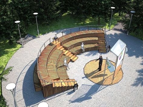 Amphitheater Architecture, Outdoor Learning Spaces, Landscape Design Drawings, مركز ثقافي, Outdoor Stage, Landscape Architecture Drawing, Public Space Design, Desain Quilling, Architecture Concept Diagram