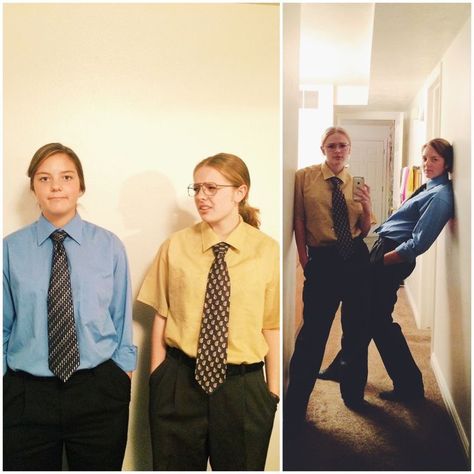 The Office Halloween Costumes, Jim Office, Jim And Dwight, Jim The Office, The Office Costumes, The Office Halloween, Office Halloween Costumes, The Office Dwight, Office Halloween