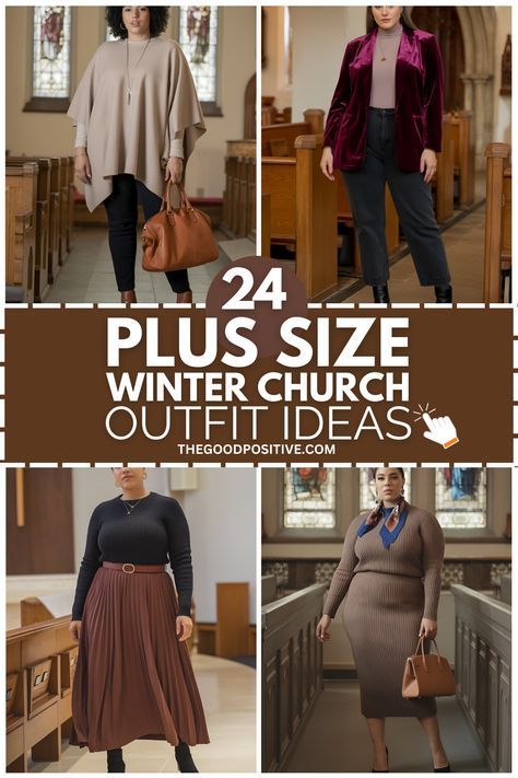 Women’s Winter Church Outfits, Plus Size Dress And Boots Outfit, Rainy Church Outfits Winter, Winter Outfit For Plus Size Women, Sunday Church Outfits Fall, Curvy Women Winter Outfits, Curvy Church Outfits, Sunday Church Outfits Winter, Plus Size Winter Business Casual