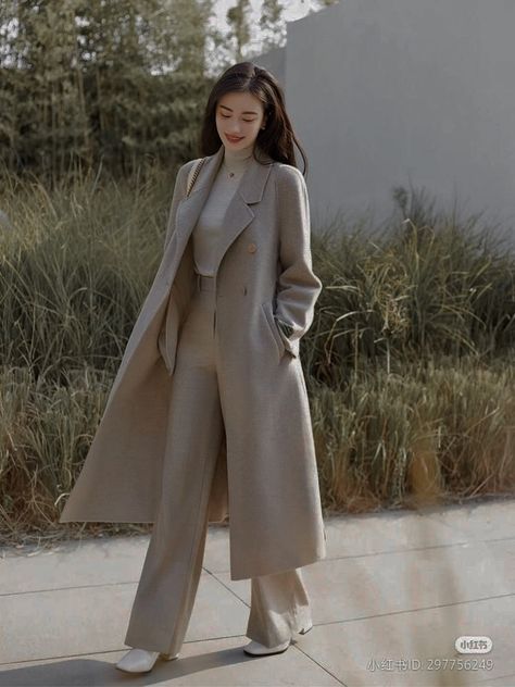 Winter Outfits Cold Freezing, Winter Outfits Korean, Outfit Ideas Winter, Winter Outfit Ideas, Winter Outfits Cold, Pakaian Feminin, Populaire Outfits, Korean Fashion Dress, Classy Work Outfits