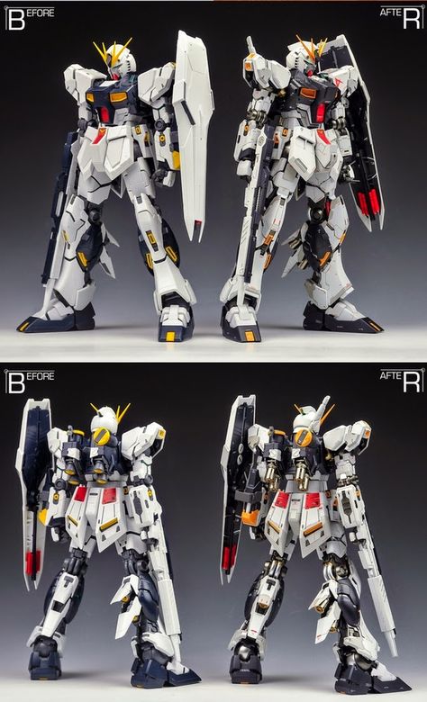 Custom Build: MG 1/100 RX-93 nu Gundam Ver. Ka "Detailed" - Gundam Kits Collection News and Reviews Nu Gundam Ver Ka, Nu Gundam, Gundam Astray, Marvel Legends Action Figures, Gundam Toys, Gundam Mobile Suit, Unicorn Gundam, Gundam Wallpapers, Super Human