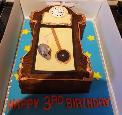 Hickory Dickory Dock Cake, Hickory Dickory Dock Birthday Party, Hickery Dickery Dock, Hickory Dickory Dock, Cake Story, Hickory Dickory, Story Book, Celebration Cakes, 3rd Birthday