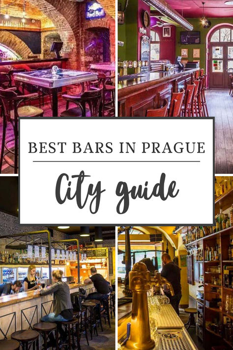 Complete guide to the 20 best bars in Prague. Prague bars in this guide are reasonably priced, from Micro Brewery bars to Cocktail bars. Best Bars In Prague, Prague Food Guide, Prague Bars, Prague Nightlife, Prague Food, Czech Beer, Brewery Bar, Prague Old Town, Danube River Cruise