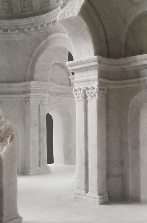 Matthew Simmonds Creates Marble Models and Architectural Sculptures Mansion Exterior, Marble House, Marble Block, Building Aesthetic, Marble Arch, Model Sketch, Architectural Sculpture, Neoclassical Architecture, Bear Sculptures