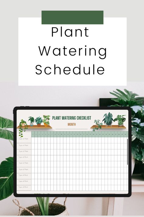 Never under or over water your plants again! Keep track of your plant watering schedule with this monthly planner! Plant Watering Monthly Tracker, Plant Care, Plant Watering Planner Plant Watering Schedule, Monthly Tracker, Watering Plants, Plant Watering, House Plant, All About Plants, Short Hair With Layers, Water Plants, Types Of Plants