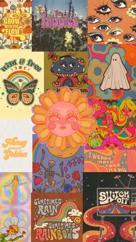 70’s groovy collage vintage aesthetic cute Groovy Wallpaper Aesthetic, Groovy Collage, 70s Aesthetic Wallpaper, Groovy Wallpaper, Instagram Divider, 70s Aesthetic, Collage Wallpaper, Collage Vintage, Aesthetic Cute