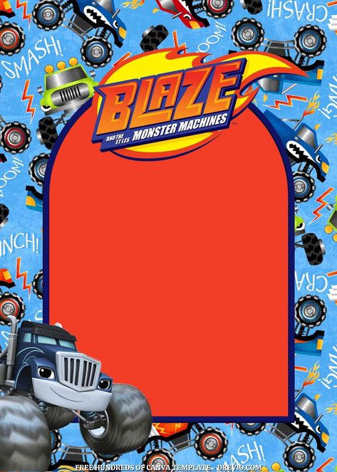 Nice FREE - 14+ Blaze and the Monster Machines Canva Birthday Invitation Templates Start your engines, it's party time! Throw an exciting birthday party for your fun-loving birthday boy with a Blaze and the Monster Machines theme. We have a unique collection of Blaze invitation desi... Blaze And The Monster Machine Birthday Invitations, Blaze Birthday Invitations Free Template, Blaze Invitations Template, Blaze Birthday Invitations, Blaze And The Monster Machines Birthday Invitations, Blaze And The Monster Machines Birthday, Blaze Party Decorations, Blaze Invitations, Slumber Party Decorations