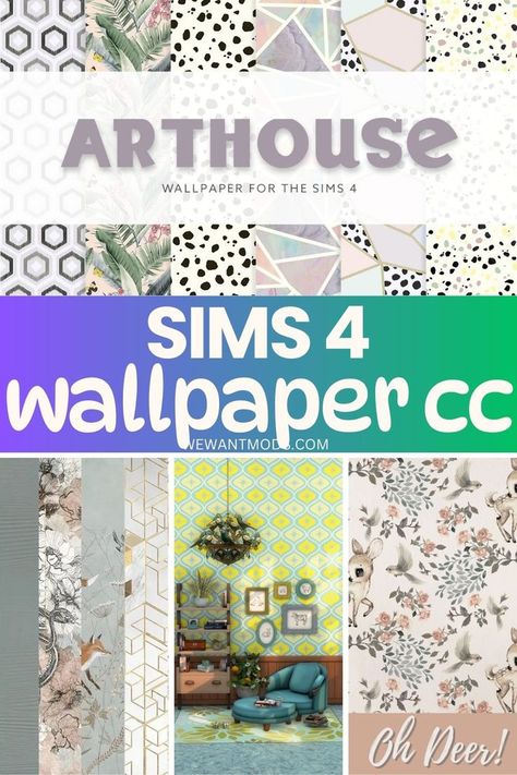 sims 4 wallpaper cc Sims 4 Wallpaper, Sims 4 Tsr, Sims Packs, Sims 4 Body Mods, Sims 4 Expansions, 4 Wallpaper, Flowery Wallpaper, Sims 4 Cc Furniture, Tile Wallpaper