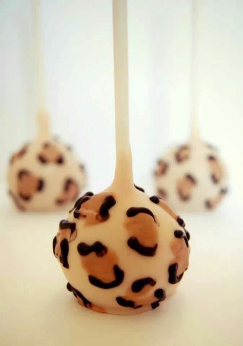 Cheetah print cakepops Cheetah Cake Pops, Cheetah Print Cupcakes, Cheetah Print Cake, Cheetah Birthday Cakes, Cheetah Print Cakes, Cheetah Cake, Leopard Birthday Parties, Cheetah Birthday Party, Cheetah Cakes