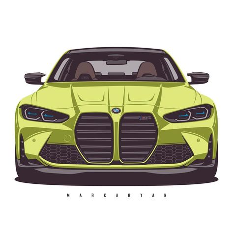 Oleg Markaryan on Instagram: “BMW M3 G80. Initially, like many others, I was very skeptical about the new BMW M3 / M4 front grille design. But after a while, I can say…” Oleg Markaryan, A3 Hatchback, New Bmw M3, Samsung Wallpapers, Bmw Art, Ford Logo, Bmw M6, Drawing Wallpaper, Car Themes